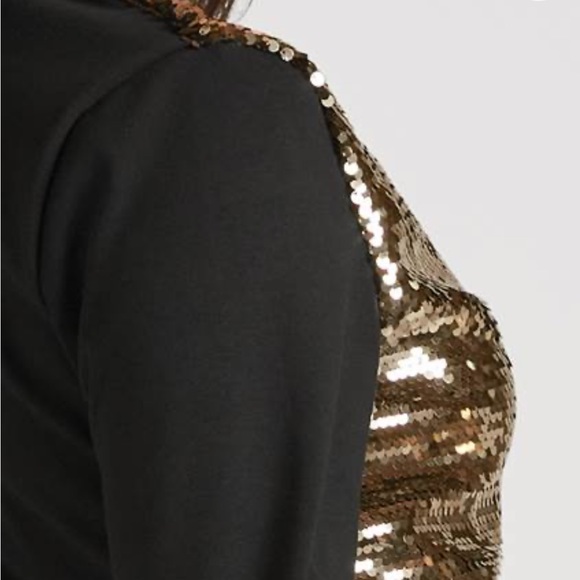Sequin Jacket black and Gold S, M Brand New #59 - Picture 5 of 8